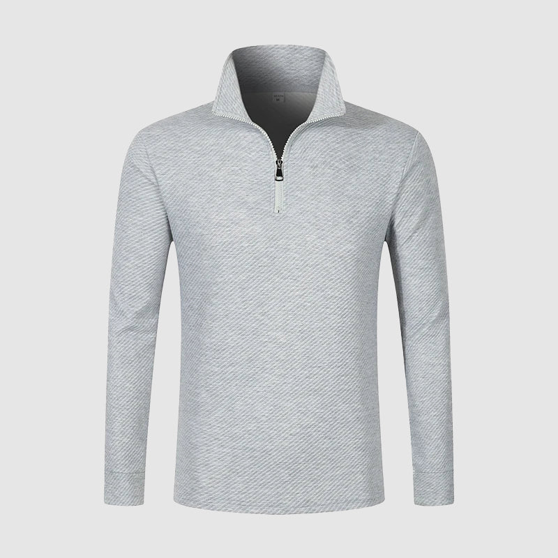 Men’s Long-Sleeve Zip-Collar Top