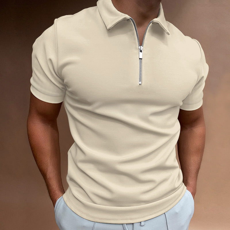 Roberto Russo Half-Zip Short Sleeve Polo