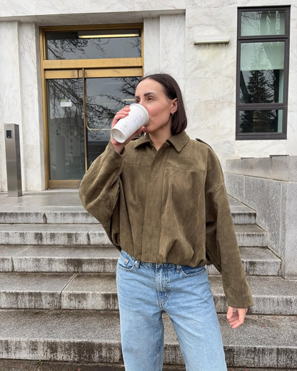 Angela | Women's Cropped Boxy Jacket