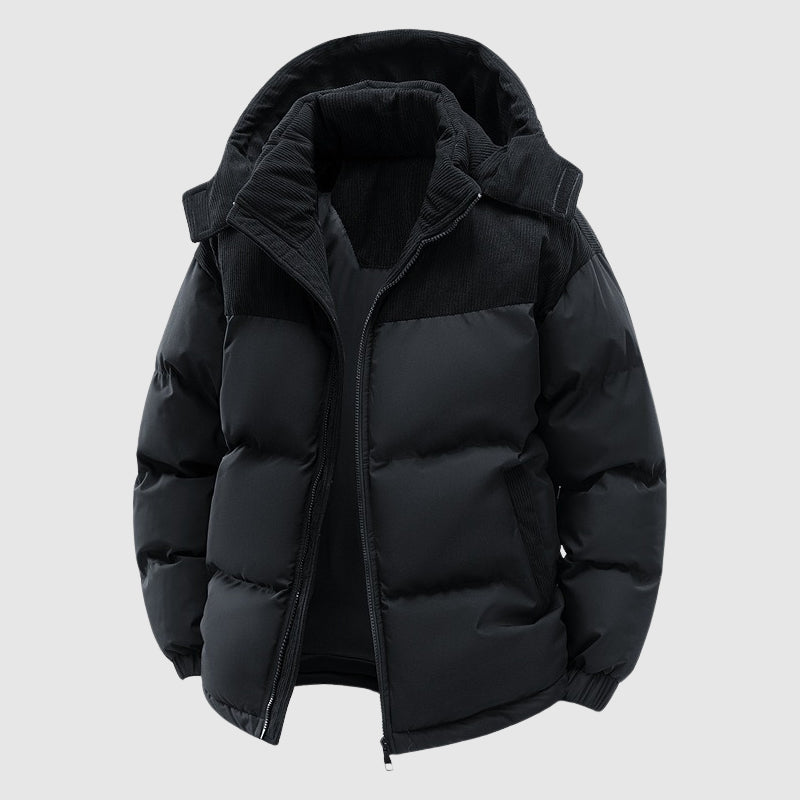 Casual Winter Zip-Up Puffer Men’s Jacket
