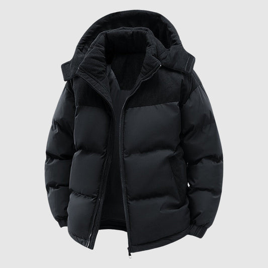Casual Winter Zip-Up Puffer Men’s Jacket