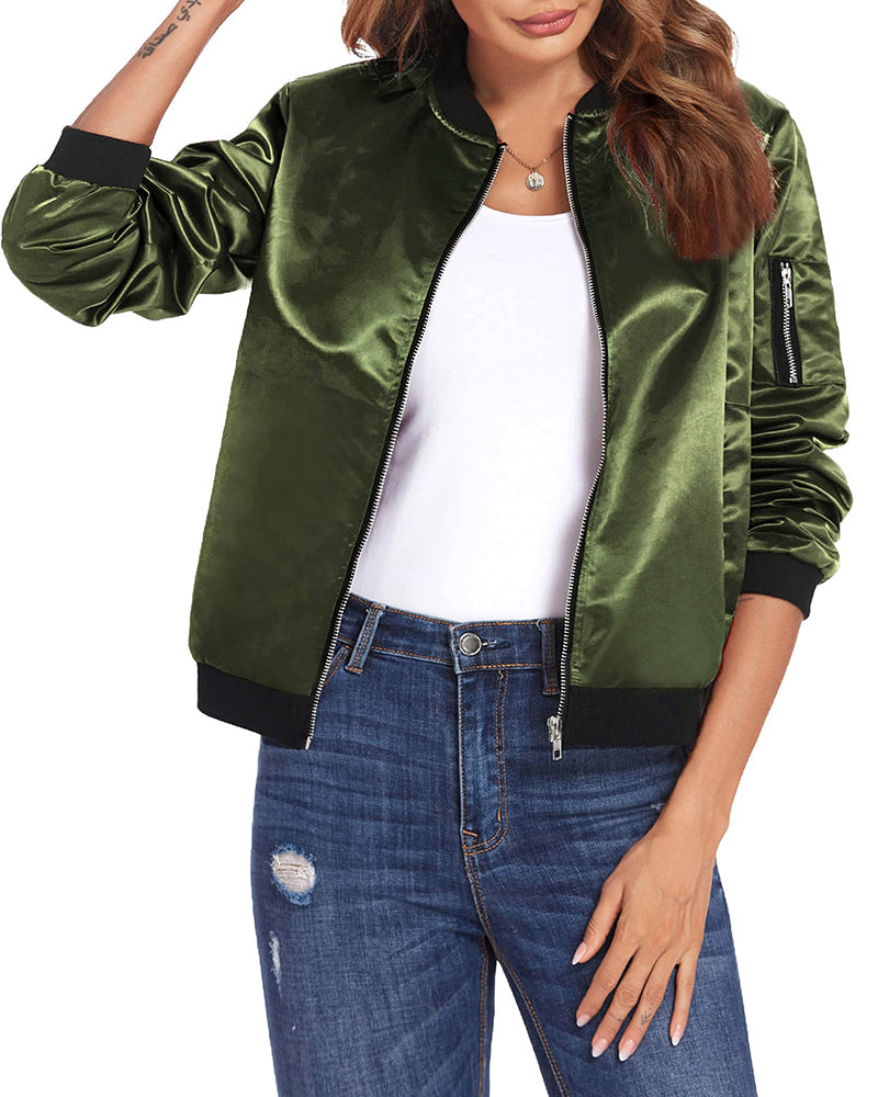 Sheryl | Women's Lightweight Bomber Jacket