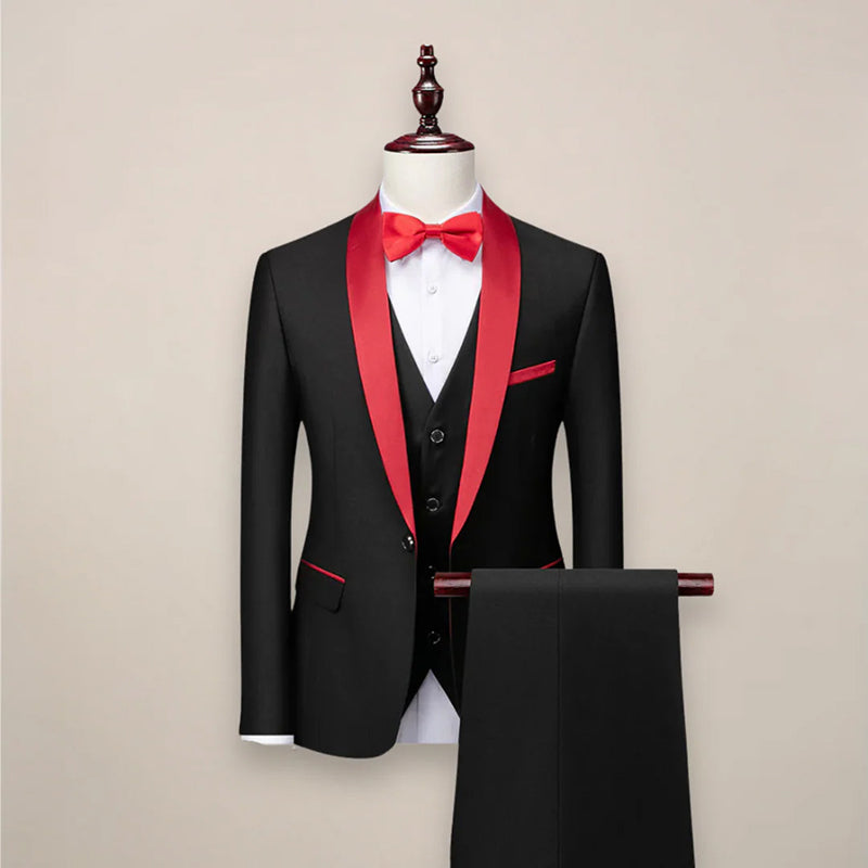 François Blanchet Three-Piece Formal Tuxedo Suit