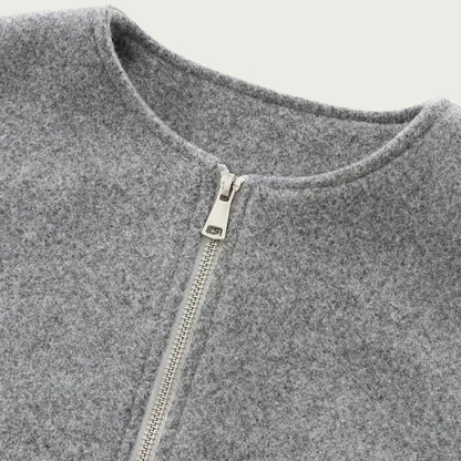 Bella | Women's Balloon Sleeve Zip-Up Bomber Jacket