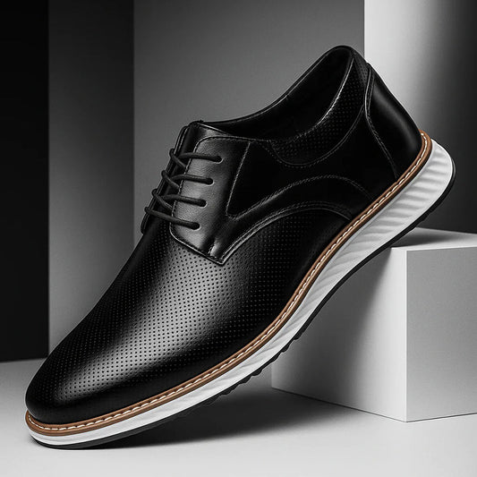 Lorenzo Vitali Lace-Up Shoes with Perforated Finish