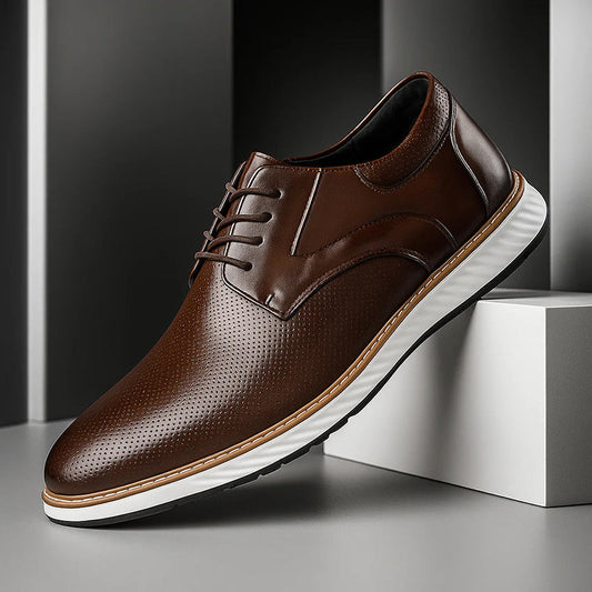 Lorenzo Vitali Lace-Up Shoes with Perforated Finish