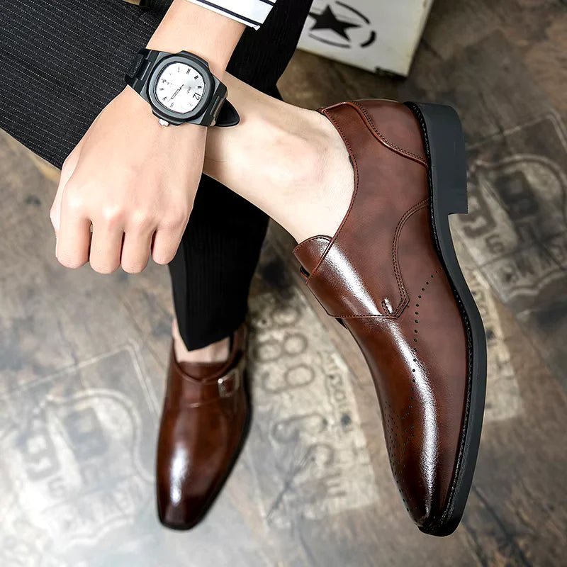 Lorenzo Vitali Monk Strap Dress Shoes