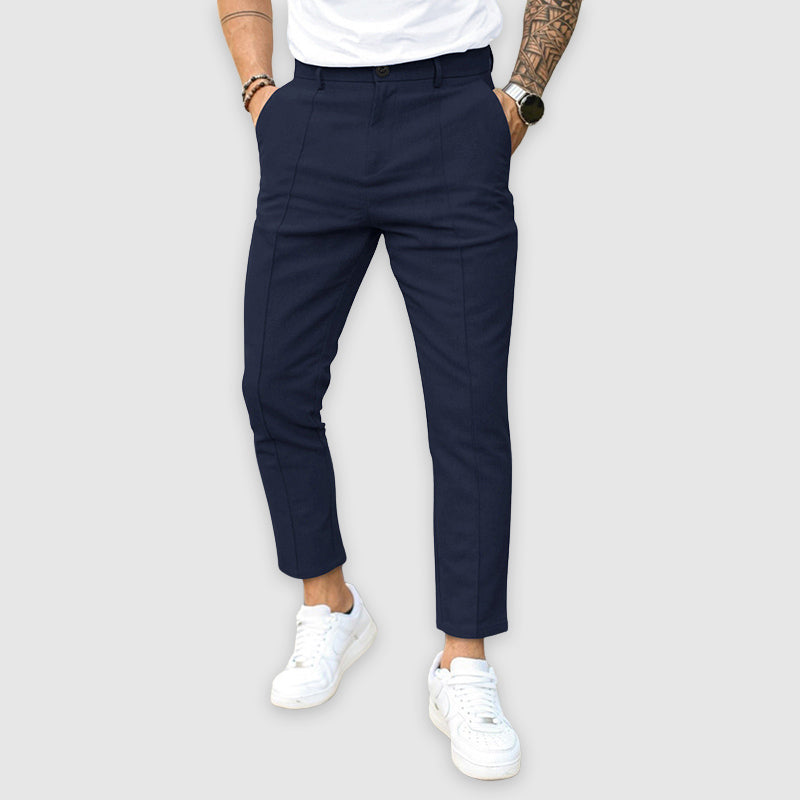 Lorenzo Vitali Tailored Pants with Straight Fit