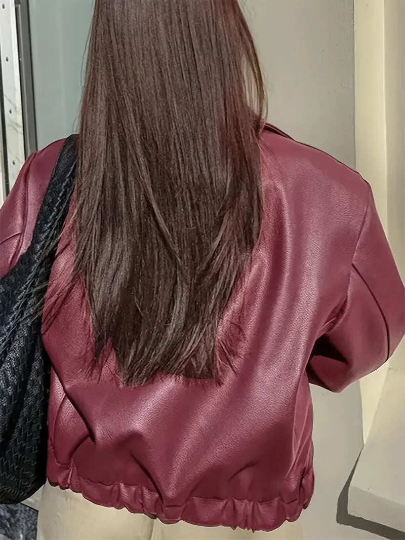 Karen | Women's Relaxed Fit Zip-Up Bomber Jacket