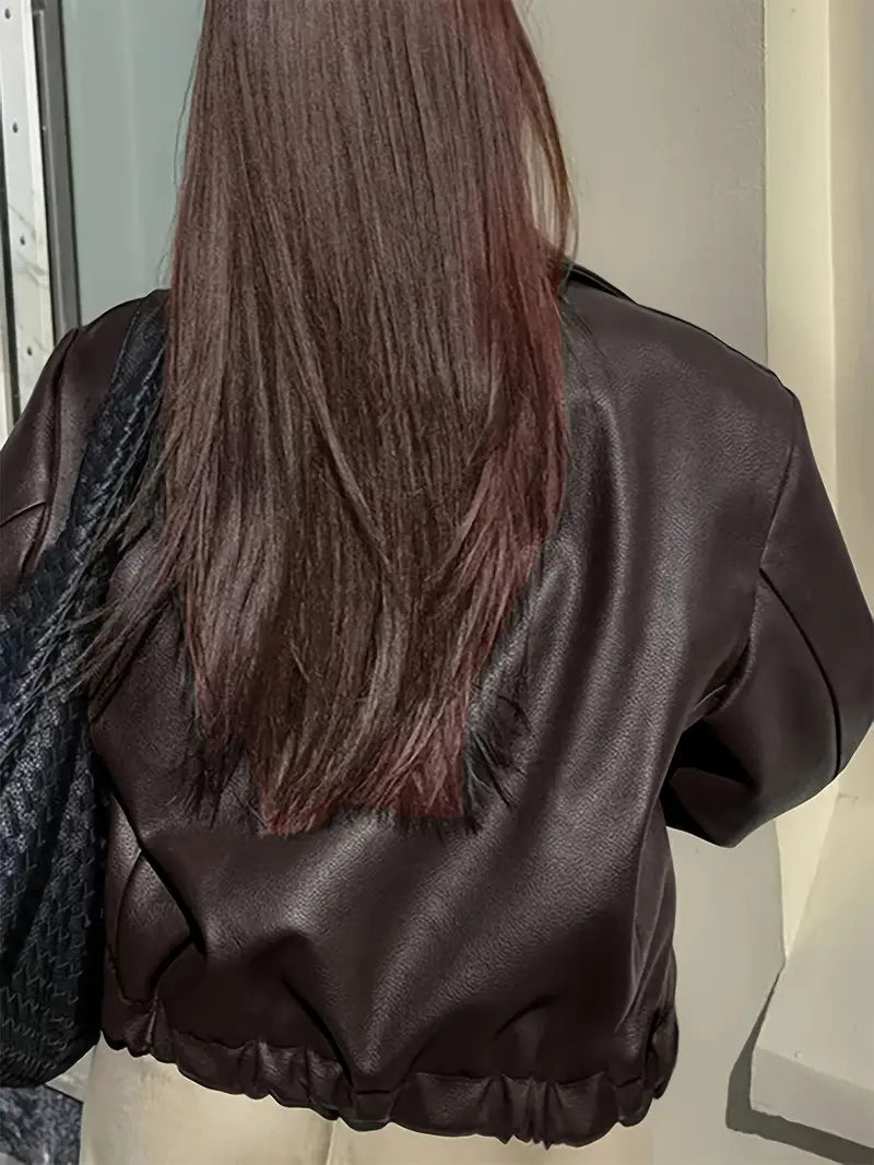 Karen | Women's Relaxed Fit Zip-Up Bomber Jacket