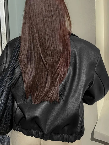 Karen | Women's Relaxed Fit Zip-Up Bomber Jacket