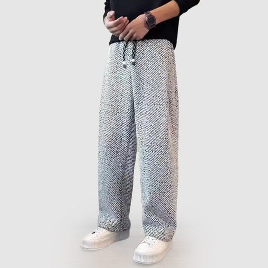 Men’s Casual Wide-Leg Drawstring Pants