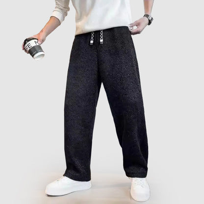 Men’s Casual Wide-Leg Drawstring Pants