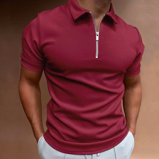 Roberto Russo Half-Zip Short Sleeve Polo