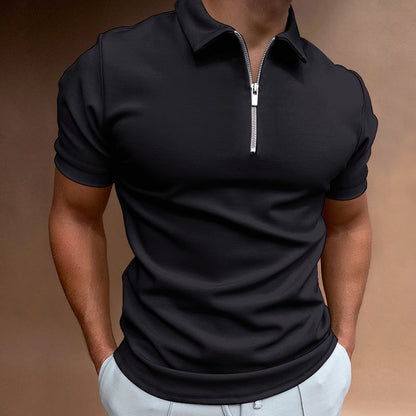 Roberto Russo Half-Zip Short Sleeve Polo