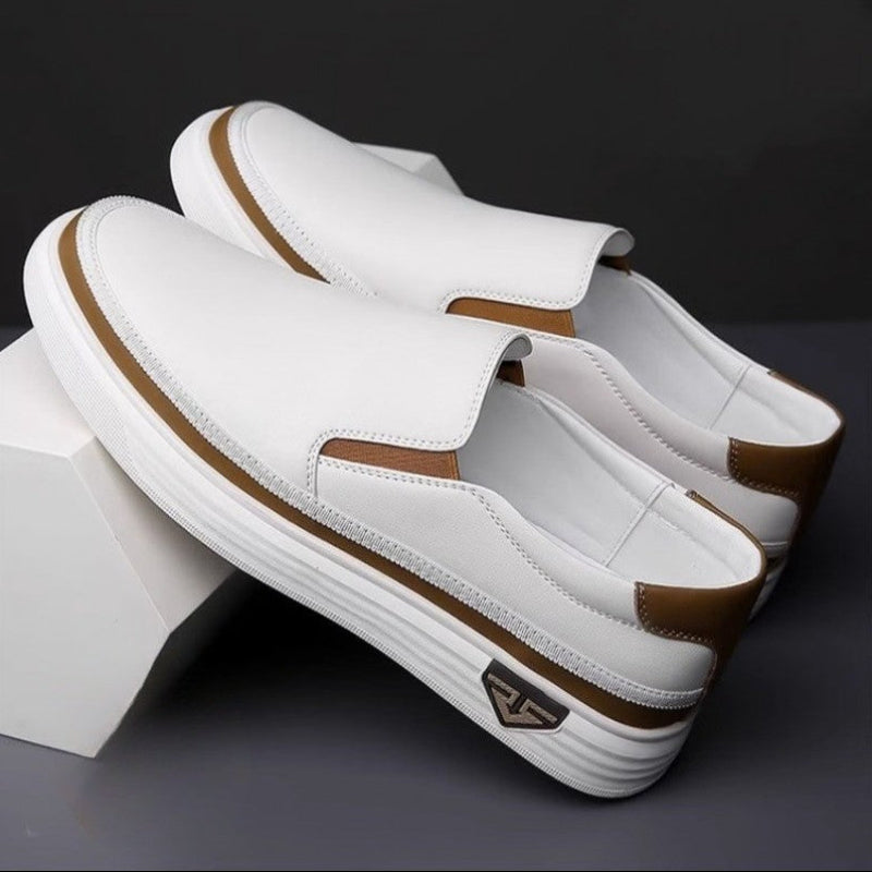 Roberto Russo Leather Low-Top Slip-On Shoes