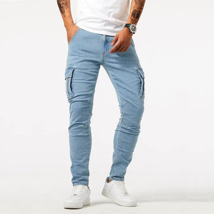 Roberto Russo Slim Fit Cargo Jeans