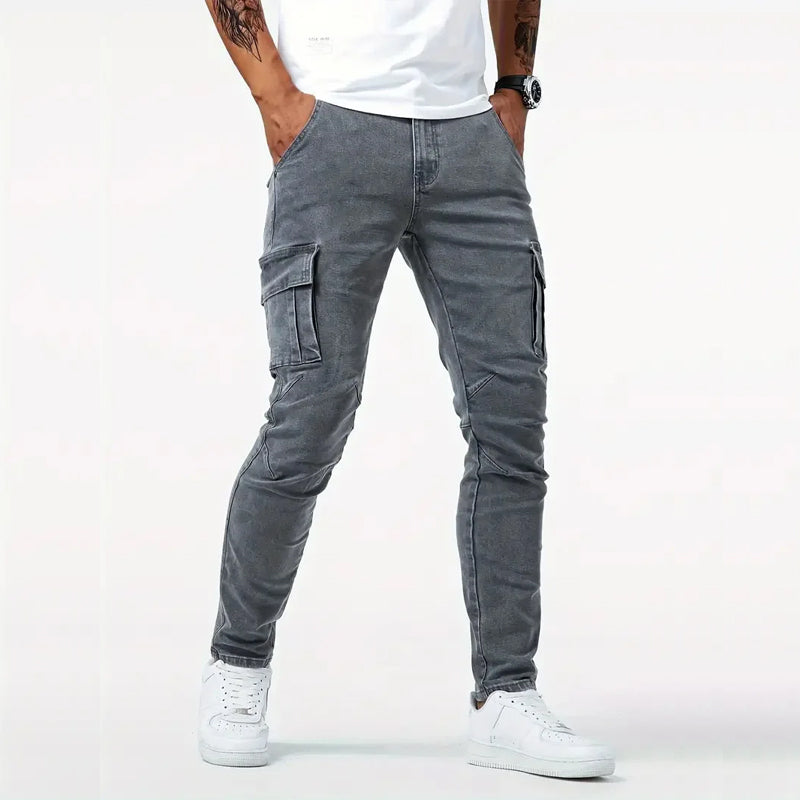 Roberto Russo Slim Fit Cargo Jeans