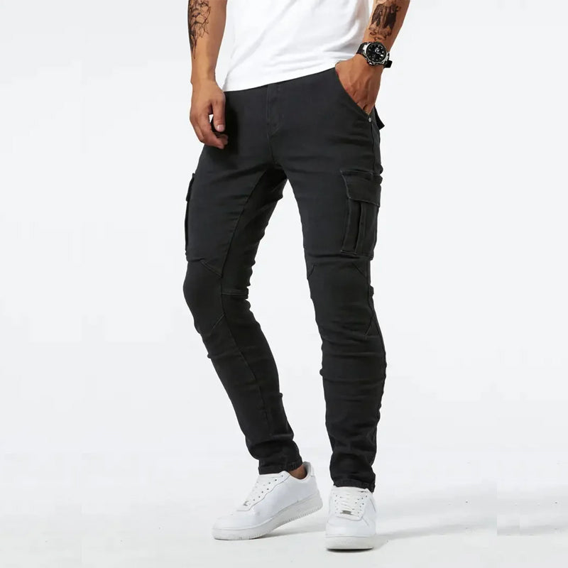 Roberto Russo Slim Fit Cargo Jeans