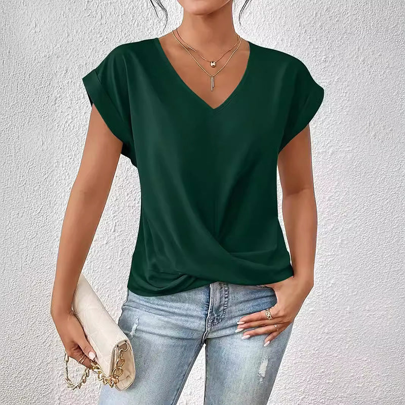 Sofia Amoretti Casual Top with Draped Front