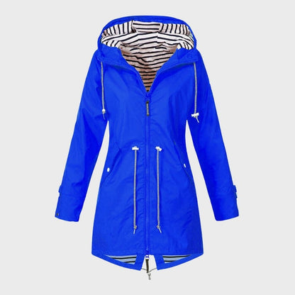 Kathy | Women's Longline Hooded Rain Jacket