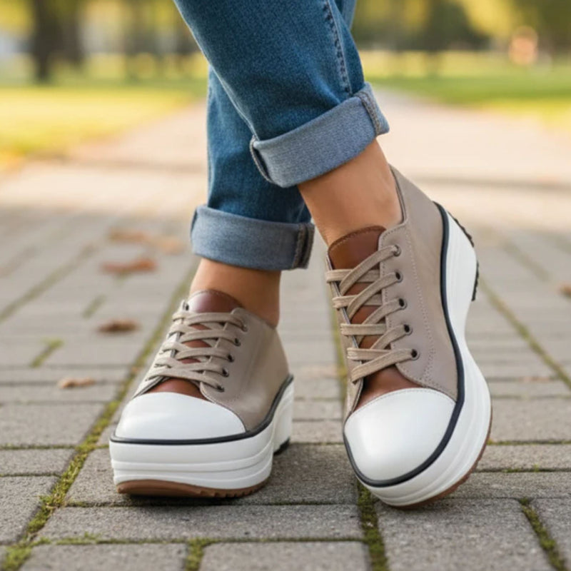 Valentina Rossi Chunky Sole Lace-Up Sneakers