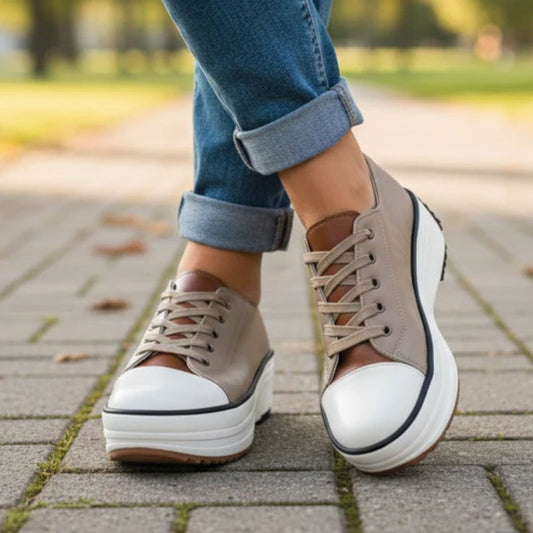 Valentina Rossi Chunky Sole Lace-Up Sneakers