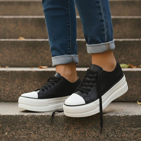 Valentina Rossi Chunky Sole Lace-Up Sneakers