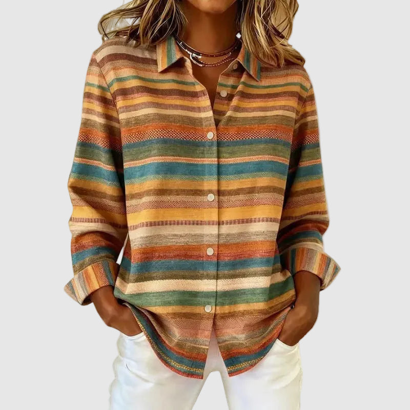 Valentina Rossi Boho Button-Up Shirt
