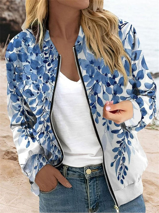 Judy | Women's Floral Bomber Jacket