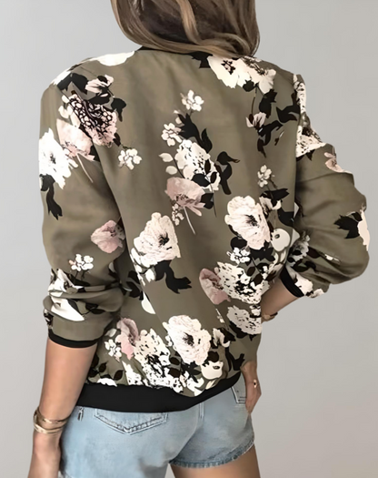Phyllis | Stylish Floral Bomber Jacket for Women